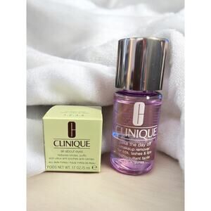 Clinique "All about eyes" Cream .17oz & "Take the Day off Makeup Remover" 1oz